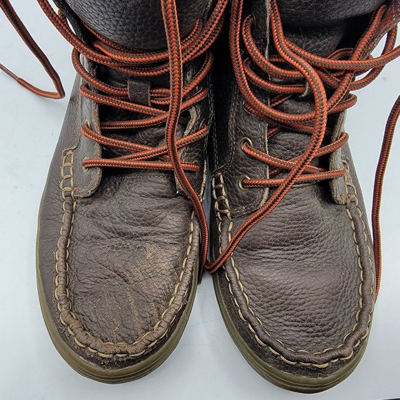 Sanuk Stratton Deluxe Leather Brown Lace Up Boots Mens 8 - 1014131 main image 3